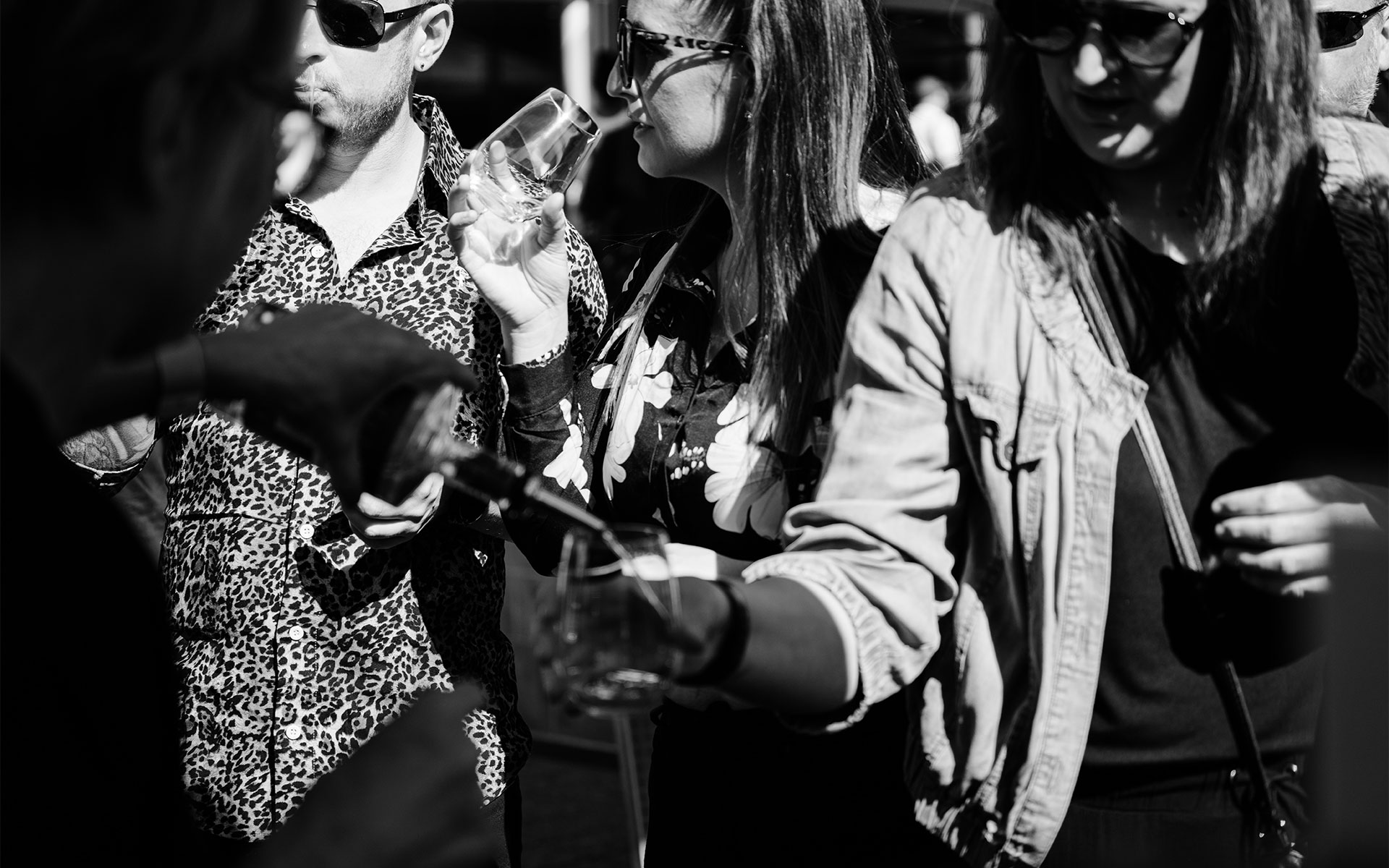 Spirit Fest patrons enjoying tastings from local distillers